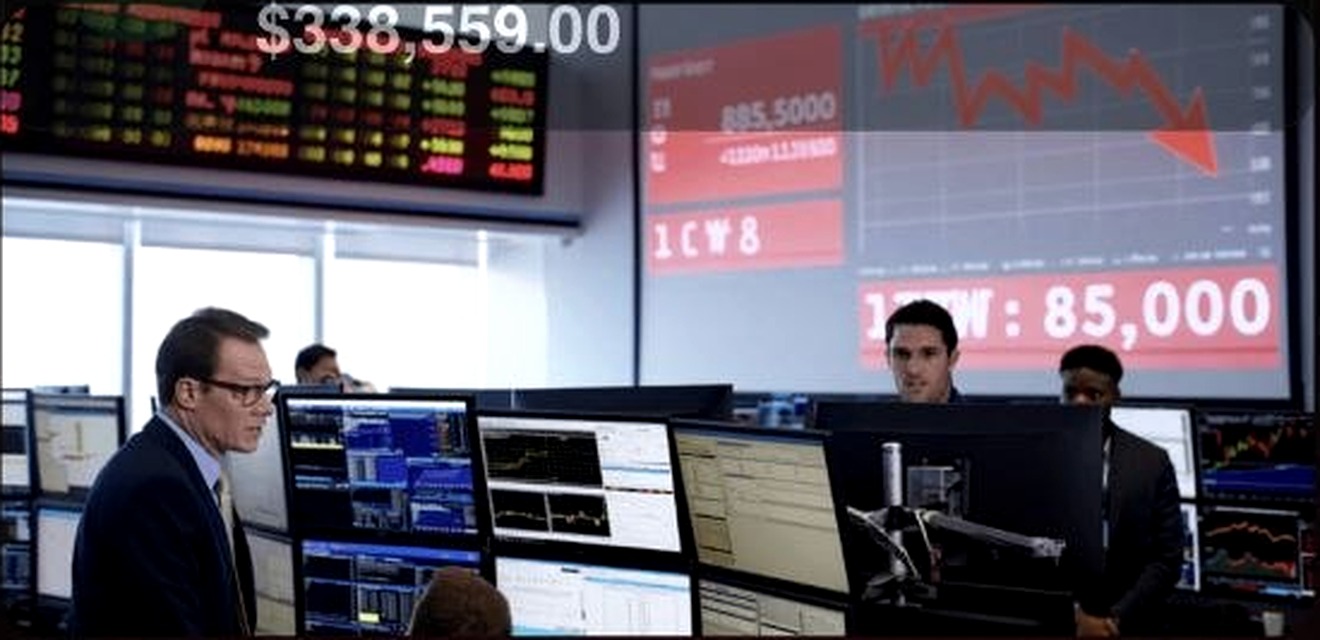 Professional traders monitoring global markets